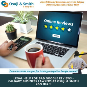 Can a business sue you for leaving a negative Google review?